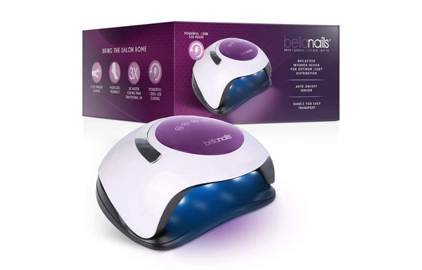 Professional LED Gel Nail Lamp for Home or Salon Use, Gel Nail Polish Dryer, 3X Faster Than Traditional UV Nail Lamp Nail Dryer Curing Lamps, 4 Time Presets, 120 W (White)