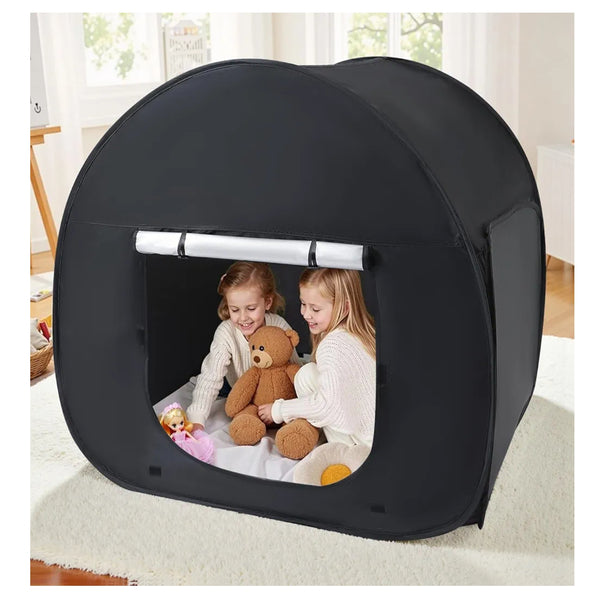 Sensory Tent Pop up Black Out Tents Calms Corner for Anxiety Children, Kids Pop up Tent Indoors to Play and Relax, Sensory Toys Helps With Autism,SPD, Anxiety & Improve Focus.