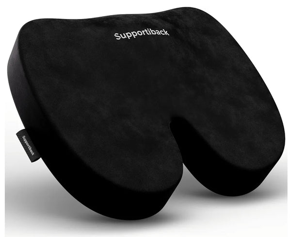Supportiback Premium Memory Foam Seat Cushion – Long-Lasting Comfort for Office Chair, Car Seat, and Home – Office Chair Cushion, Memory Foam Seat, Coccyx Cushion, Tailbone & Sciatica Pain Relief
