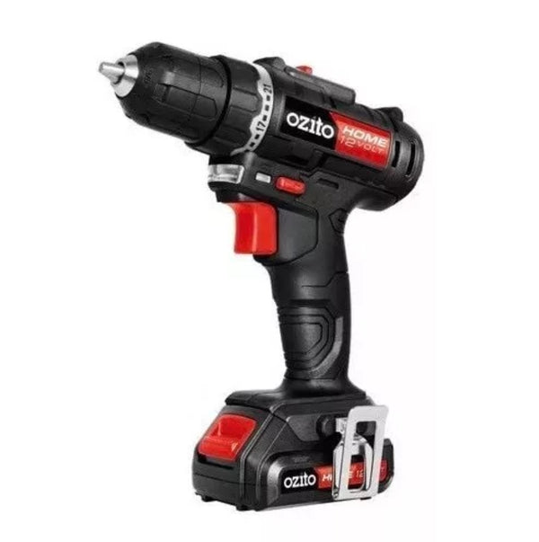 Ozito Hammer Drill Drive Kit Cordless 2 Speeds With LED Battery Fast Charger 12V