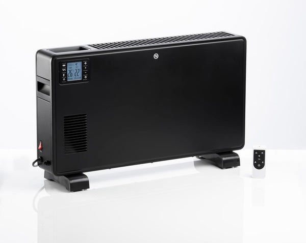 Daewoo 2300W Convector Heater, Remote And Panel Control, LCD Display, Turbo Fan, Timer And Adjustable Thermostat, ⁰F And ⁰C Display, Wide Temperature Range, Carry Handles For Portability