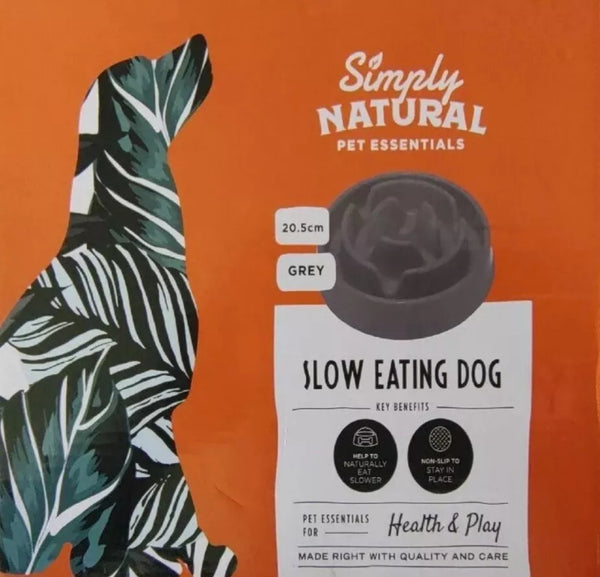Simply Natural Slow Eating Dog Bowl 20.5cm Pet Essentials