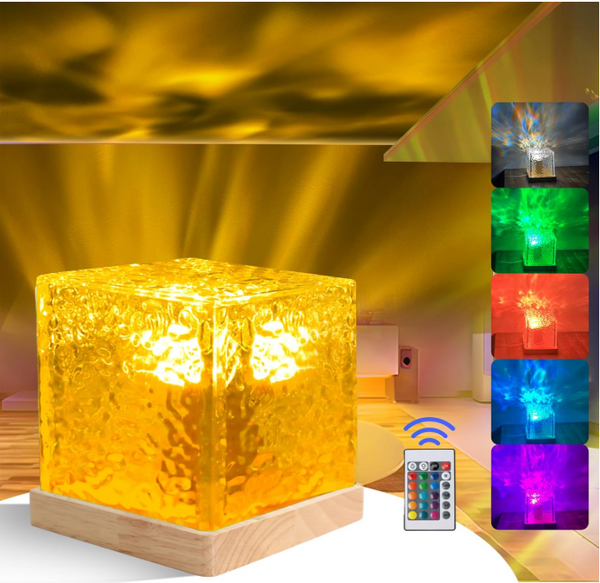 Dynamic Lightening Galaxy Projector Light for Bedroom, 16 Colors Ocean Lamp, 30 Lighting Modes Ocean Wave Sensory Lights, Ceiling Northern Lights Projector, Light Projector with Sensory Remote