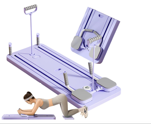 Pilates Board, Pilates Reformer Set,Multi-functional Foldable Pilates Reformer Machine,5inch 1 Pilates Board for Home Workout,Pilates Kit Equipment